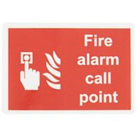Show details for  Safety Label 'Fire Alarm Call Point', 50mm x 35mm, Self Adhesive Vinyl [Pack of 10]