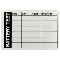 Show details for  Safety Label 'Battery Test', 50mm x 35mm, Self Adhesive Vinyl [Pack of 10]