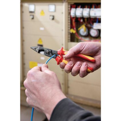Insulated Plastic Cutting Pliers - 7.7 Inch High Voltage 1000V Electrician Hand Tool - View #4