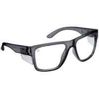 Show details for  Safety Glasses, Smoked Frame, Clear Lens, Nova Range