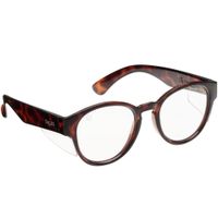 Show details for  Safety Glasses, Tortoiseshell Frame, Clear Lens, Flux Range