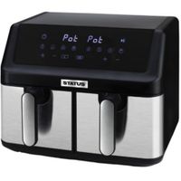 Show details for  2kW Digital Dual Pot Air Fryer, 9l, Black, Detroit Range