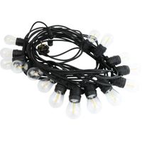 Show details for  15W Decorative Outdoor Festoon Light, 2700K, 50lm, 15m, Black, IP44