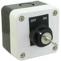 Show details for  Key Switch Control Station, 1 Position, 1NO, On/Off, Plastic, IP65