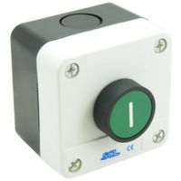 Show details for  Control Station, 1 Position, 1NO, Green, Plastic, IP65