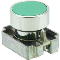 Show details for  22.5mm Flush Push Button Head and Collar, Green, Metal, IP65