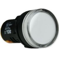 Show details for  22mm LED Pilot Lamp, White, 24V AC/DC, IP65 [Pack of 2]