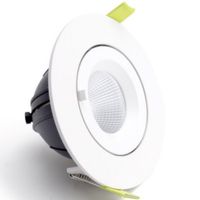 Show details for  22W LED Adjustable Downlight, 4000K, 2500lm, White, IP20, AccentPlus Scoop Range