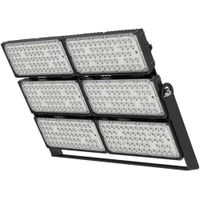Show details for  1200W LED Floodlight, 4000K, 204000lm, Black, IP66, Precision Pro II Range