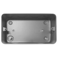 Show details for  Surface Metal Clad Grid Box, 3 and 4 Gang, Grey 