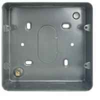 Show details for  Surface Metal Clad Grid Box, 6 and 8 Gang, Grey 