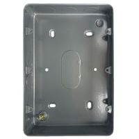 Show details for  Surface Metal Clad Grid Box, 9 and 12 Gang, Grey 