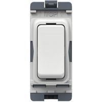 Show details for  10AX Double Pole Grid Switch, White