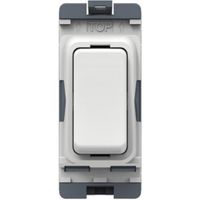 Show details for  10AX 2 Way Single Pole Retractive Grid Switch, White