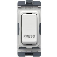Show details for  10AX 2 Way Single Pole Retractive Grid Switch 'Press', White