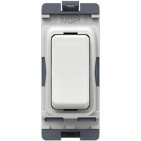 Show details for  20AX 2 Way Single Pole Grid Switch, White