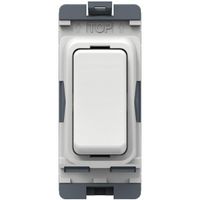 Show details for  20AX Double Pole Grid Switch, White