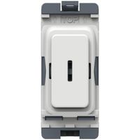 Show details for  20AX 2 Way Grid Key Switch, White