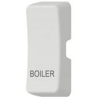Show details for  Grid Switch Rocker Cover 'Boiler', White