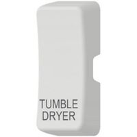 Show details for  Grid Switch Rocker Cover 'Tumble Dryer', White