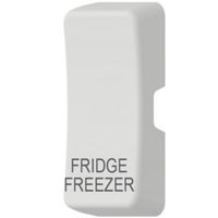 Show details for  Grid Switch Rocker Cover 'Fridge/Freezer', White
