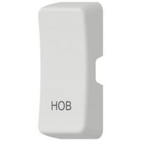 Show details for  Grid Switch Rocker Cover 'Hob', White