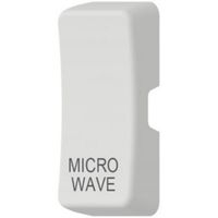 Show details for  Grid Switch Rocker Cover 'Micro Wave', White