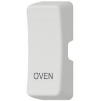 Show details for  Grid Switch Rocker Cover 'Oven', White