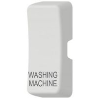 Show details for  Grid Switch Rocker Cover 'Washing Machine', White