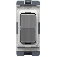 Show details for  10AX 2 Way and Centre Off Grid Switch, Brushed Chrome