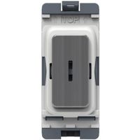 Show details for  10AX 2 Way Grid Key Switch, Brushed Chrome