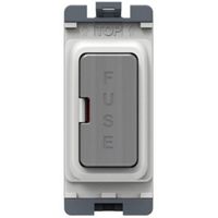 Show details for  13A Grid Fuse Unit, Brushed Chrome