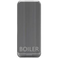 Show details for  Grid Switch Rocker Cover 'Boiler', Brushed Chrome