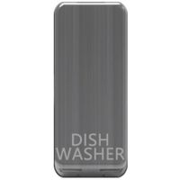 Show details for  Grid Switch Rocker Cover 'Dish Washer', Brushed Chrome