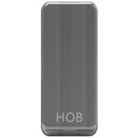 Show details for  Grid Switch Rocker Cover 'Hob', Brushed Chrome