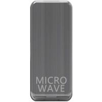 Show details for  Grid Switch Rocker Cover 'Micro Wave', Brushed Chrome