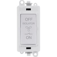 Show details for  10A 3 Pole Switch Module 'Isolation', White, GridPro Range