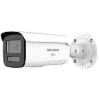 Show details for  4MP Fixed Bullet Network Camera with Smart Hybrid Light and ColorVu, 4mm, White, Pro Series