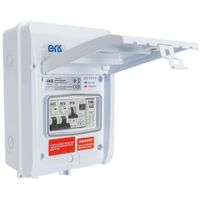 Show details for  EV Distribution Board with RCBO and SPD/MCB, 5 Module, White, IP66