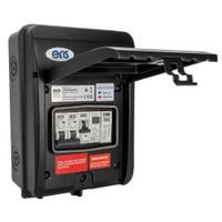 Show details for  EV Distribution Board with RCBO and SPD/MCB, 5 Module, Black, IP66