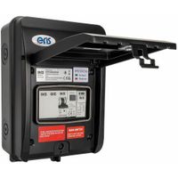 Show details for  EV Distribution Board with RCBO and SPD, 5 Module, Black, IP66