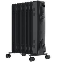 Show details for  2kW Oil Filled Radiator, 550mm x 390mm x 240mm, Black, 9T Version 