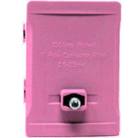 Show details for  Enclosed Power Terminal, 100A, 5 Pole, Pink, IP20