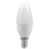 Show details for  4.2W LED Candle Lamp, 4000K, 470lm, B15, Non Dimmable, Frosted
