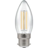 Show details for  4.2W LED Candle Lamp, B22, 2700K, Dimmable, Clear