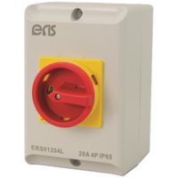 Show details for  20A Surface Mount Rotary Isolator, 4 Pole, IP65