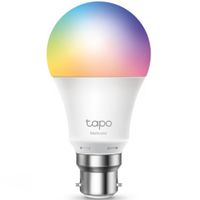 Show details for 8.7W Multicolor Smart Wi-Fi Light Bulb, 2500K-6500K, 806lm, B22, Tapo Range
