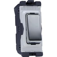 Show details for  10AX Double Pole Grid Switch, Polished Chrome