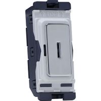 Show details for  20AX 2 Way Grid Key Switch, Polished Chrome