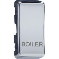 Show details for  Grid Switch Rocker Cover 'Boiler', Polished Chrome